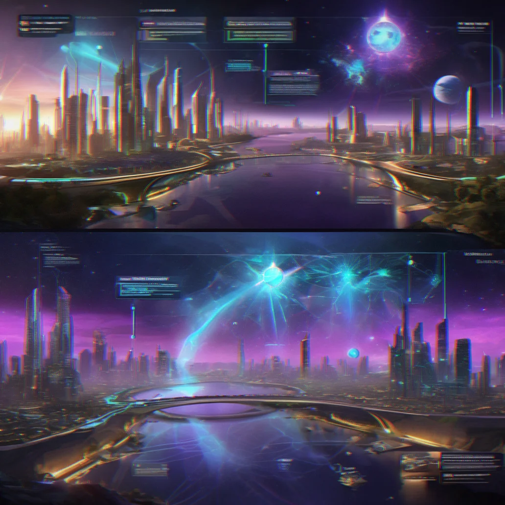 Timeline view showing settlement growth projections with infrastructure milestones and resource consumption forecasts spanning 100+ in-game days